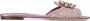 Dolce & Gabbana Rainbow Lace sandalen met broche Roze - Thumbnail 1