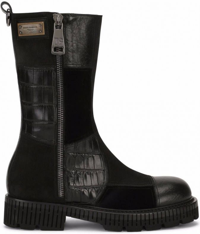 Dolce & Gabbana Western Laarzen \u201eTexano Boots\u201c zwart Schoenen Hoge laarzen Western Laarzen 