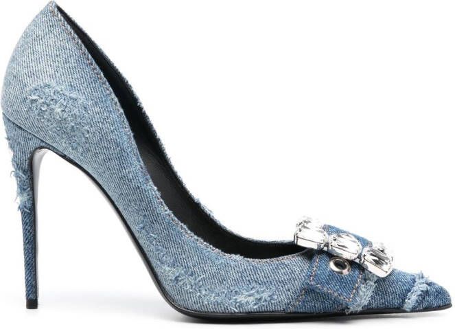 Dolce & Gabbana Pumps verfraaid met kristallen Blauw