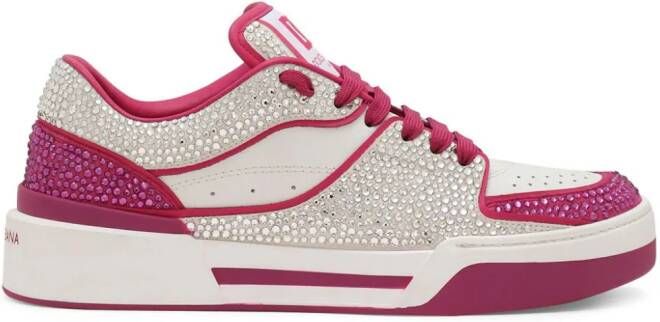 Dolce & Gabbana Sneakers verfraaid met kristallen Wit