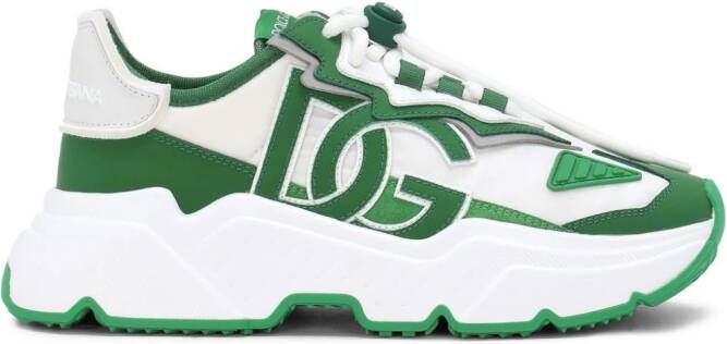 Dolce & Gabbana Daymaster chunky sneakers met colourblocking Groen