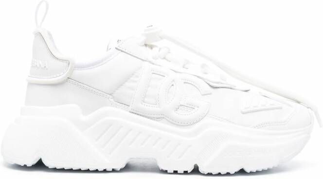 Dolce & Gabbana Daymaster leren sneakers Wit