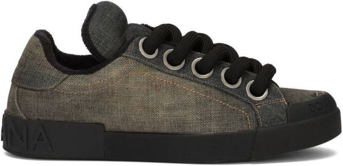 Dolce & Gabbana Denim sneakers Blauw