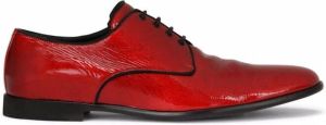 Dolce & Gabbana Derby lakleren schoenen Rood