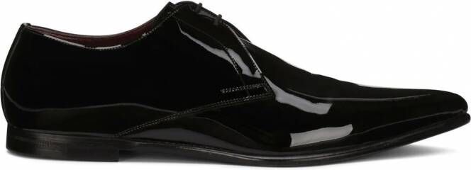 Dolce & Gabbana Lakleren derby schoenen Zwart