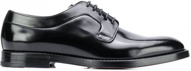 Dolce & Gabbana Derby veterschoenen heren leerleerleer 40.5 Zwart