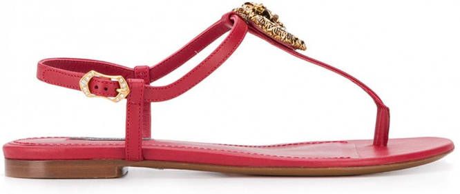 Dolce & Gabbana Devotion sandalen Rood
