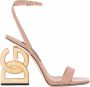 Dolce & Gabbana 3.5 lakleren 105mm sandalen Beige - Thumbnail 1