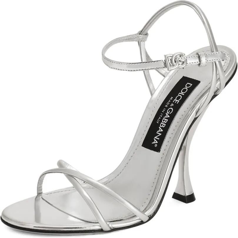 Dolce & Gabbana 105 mm Keira 2.0 sandalen Zilver