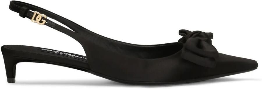Dolce & Gabbana 30 mm slingback pumps met strik Zwart