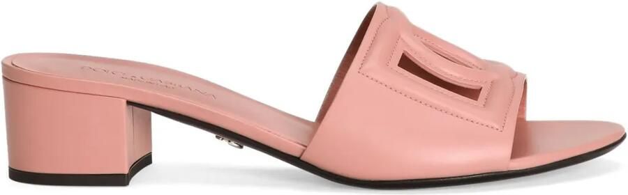 Dolce & Gabbana 40 mm DNA Bianca sandalen Roze
