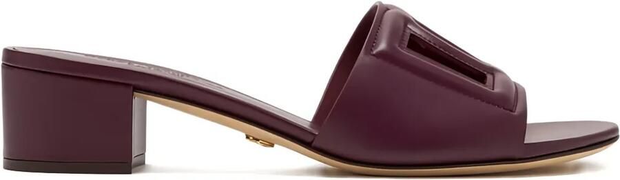 Dolce & Gabbana 40 mm DNA sandalen met DG-logo Paars