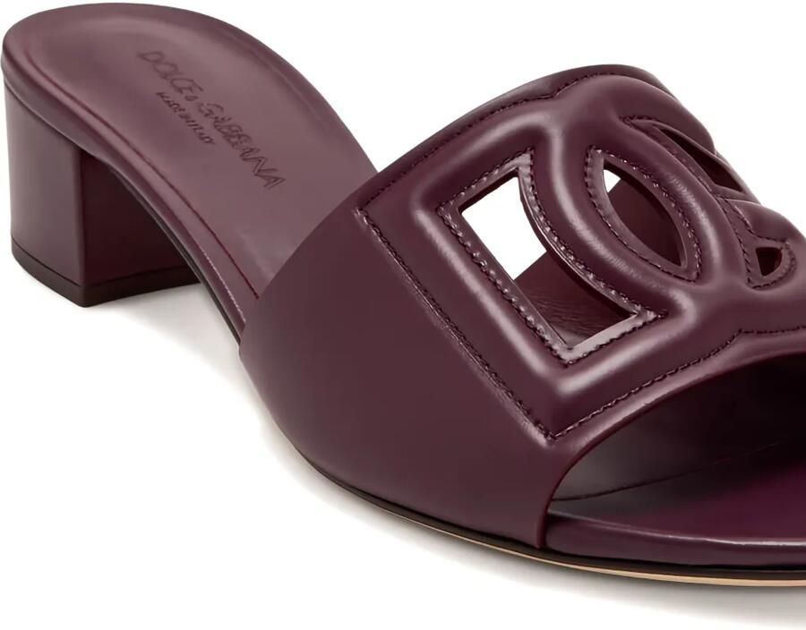 Dolce & Gabbana 40 mm DNA sandalen met DG-logo Paars - Foto 2