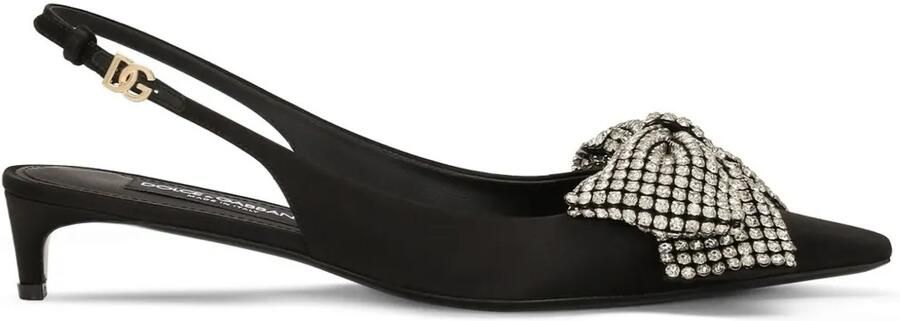 Dolce & Gabbana 40 mm slingback pumps met strik Zwart