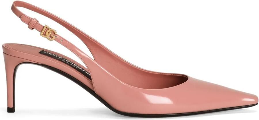 Dolce & Gabbana 60 mm DNA gepolijste slingback pumps Roze