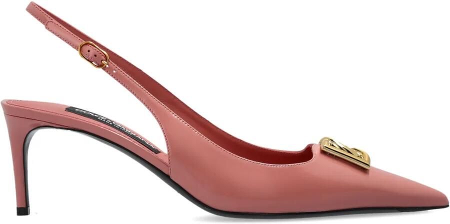 Dolce & Gabbana 60 mm Lollo slingback pumps Roze