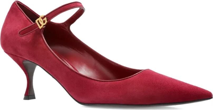 Dolce & Gabbana 60 mm pumps met enkelbandjes en puntige neus Rood - Foto 3