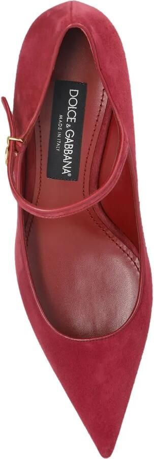 Dolce & Gabbana 60 mm pumps met enkelbandjes en puntige neus Rood - Foto 4