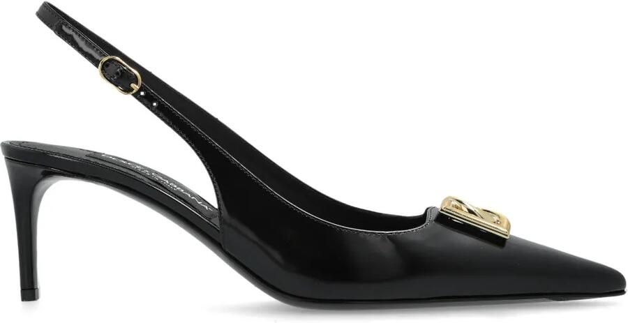 Dolce & Gabbana 60 mm slingback pumps met DG-logo Zwart