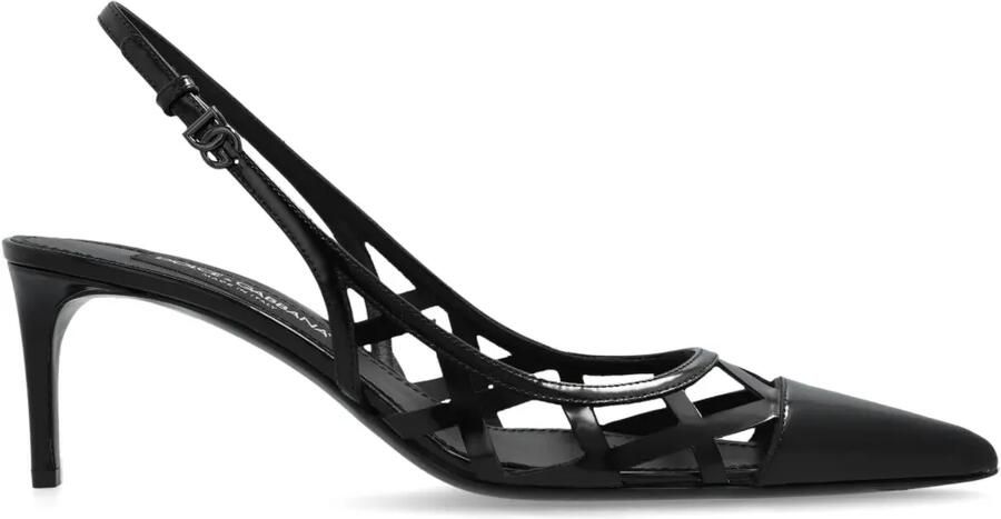 Dolce & Gabbana 75 mm slingback pumps Zwart