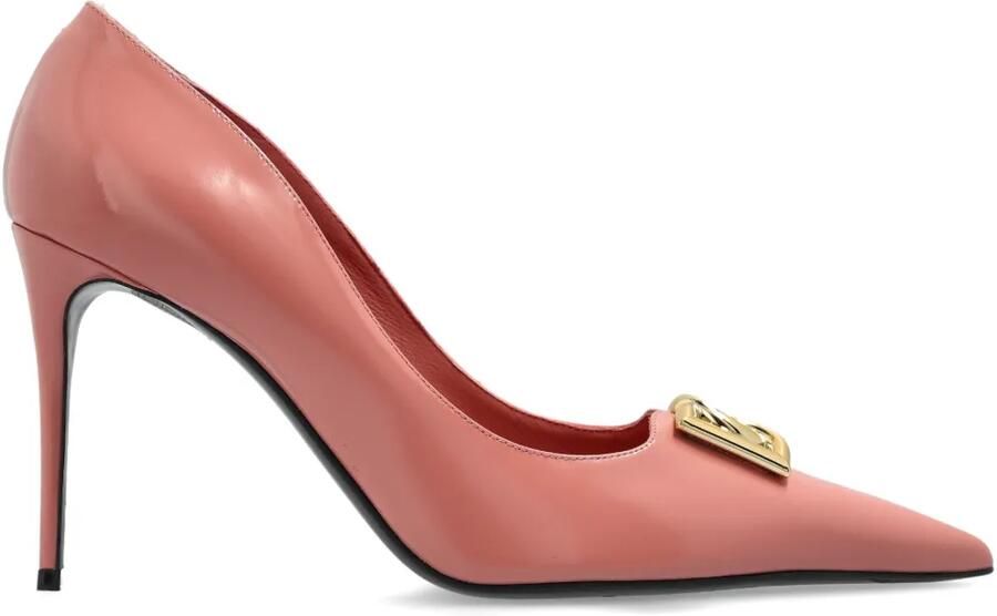 Dolce & Gabbana 90 mm pumps met logodetail Roze