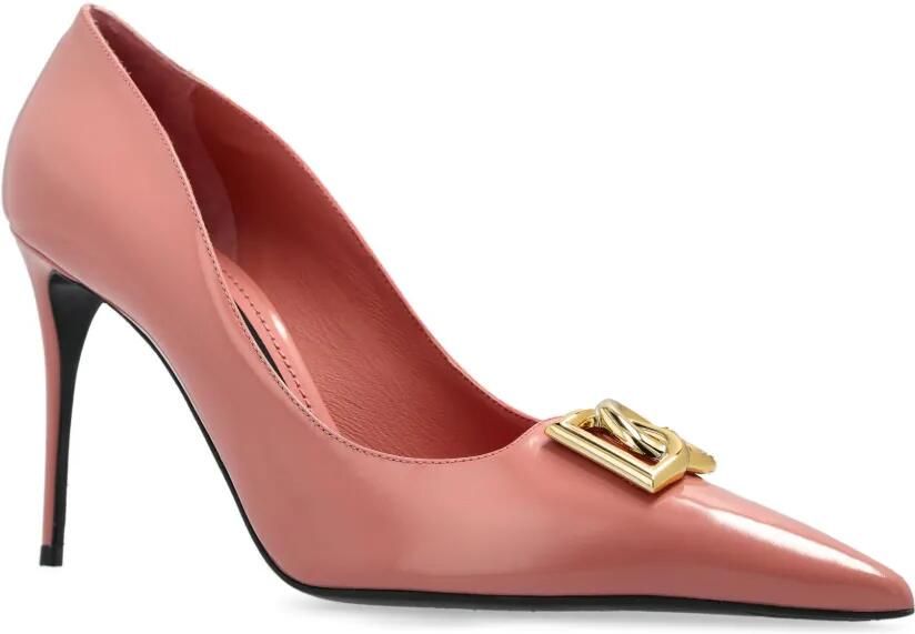 Dolce & Gabbana 90 mm pumps met logodetail Roze - Foto 4