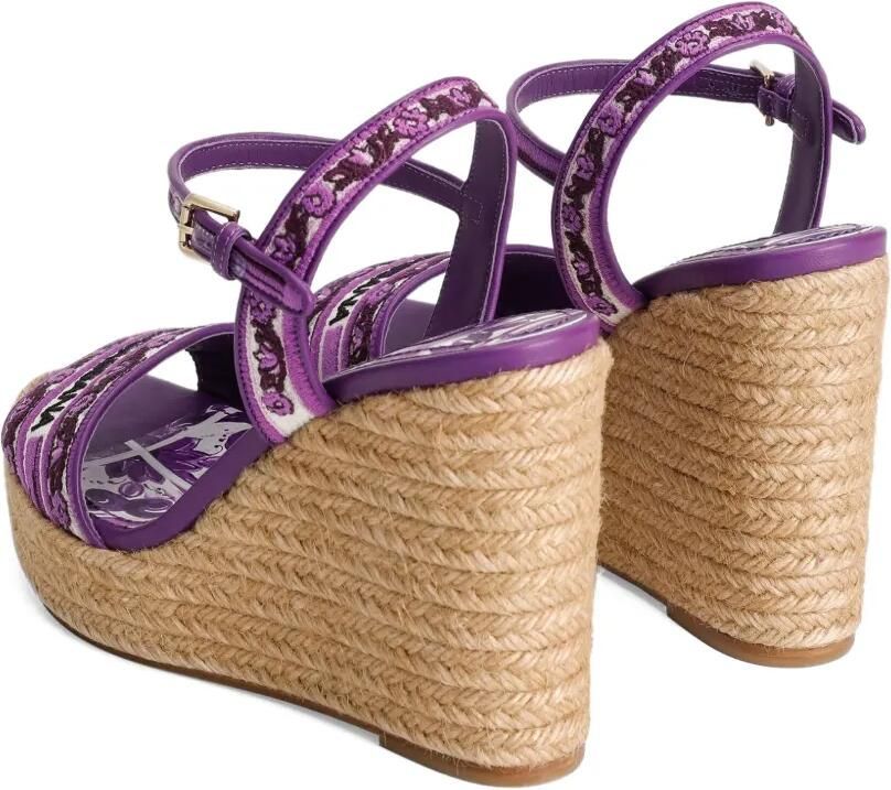 Dolce & Gabbana 90 mm sandalen met Maiolica-print Paars - Foto 3