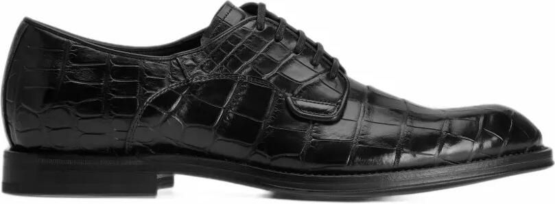 Dolce & Gabbana Alligator Derby shoes Zwart