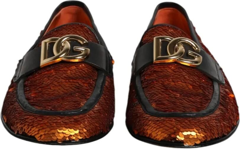 Dolce & Gabbana Ariosto loafers met pailletten Oranje - Foto 3