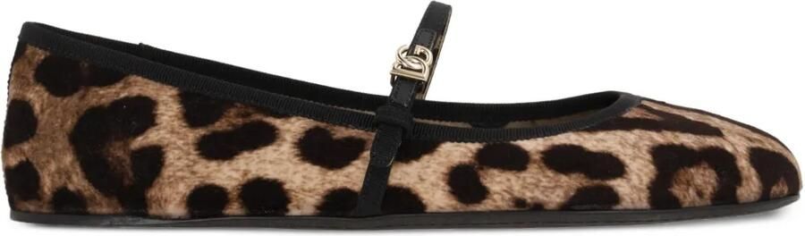 Dolce & Gabbana Ballerina's met gesp Bruin