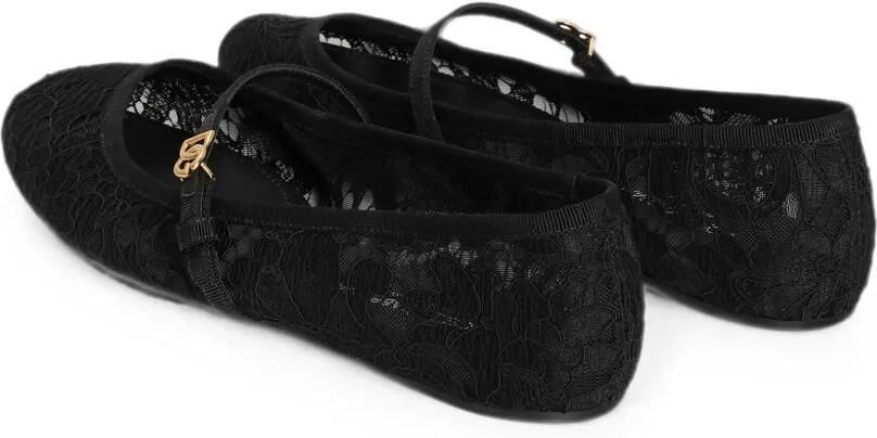 Dolce & Gabbana Ballerina's met kant Zwart - Foto 3