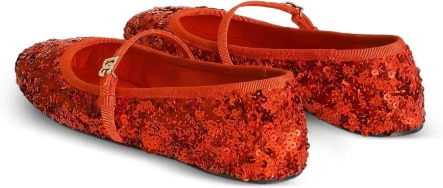 Dolce & Gabbana Ballerina's met pailletten Rood - Foto 4
