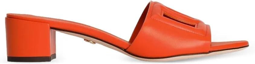 Dolce & Gabbana Bianca DG Millennials sandalen met logo Oranje