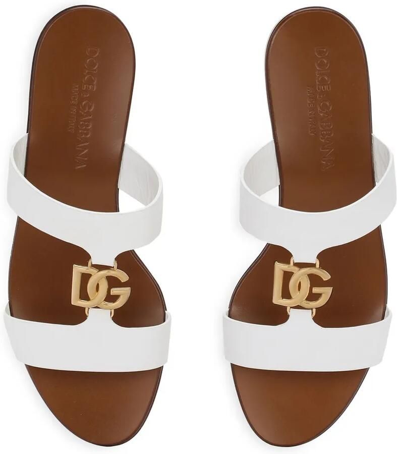 Dolce & Gabbana Bianca leren sandalen Wit - Foto 3