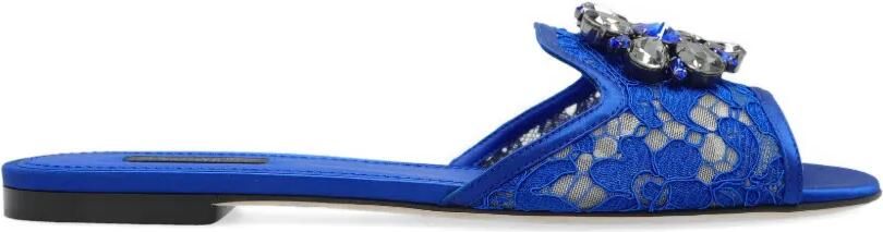 Dolce & Gabbana Bianca sandalen met broche Blauw