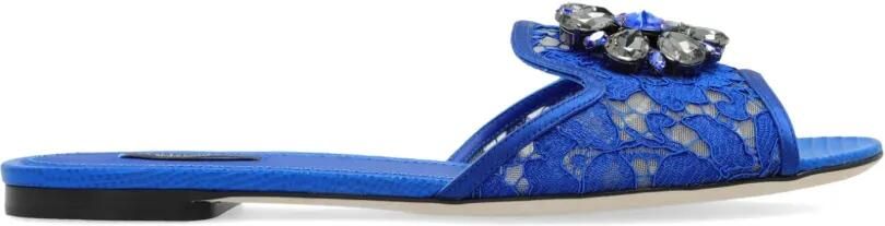 Dolce & Gabbana Bianca sandalen met broche Blauw