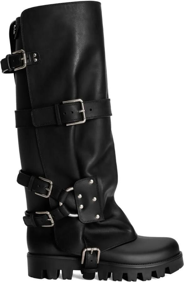 Dolce & Gabbana Bikerlaarzen met gespbandje Zwart
