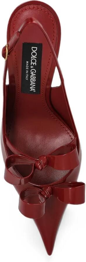 Dolce & Gabbana Slingback pumps met strikdetail Rood