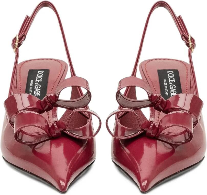 Dolce & Gabbana Slingback pumps met strikdetail Rood - Foto 2