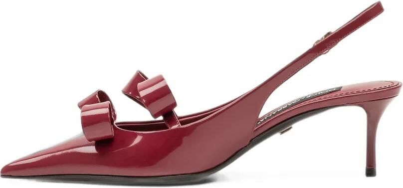Dolce & Gabbana Slingback pumps met strikdetail Rood - Foto 4