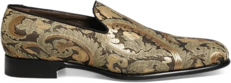 Dolce & Gabbana brocade loafers Goud
