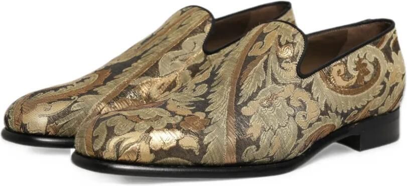 Dolce & Gabbana brocade loafers Goud - Foto 2