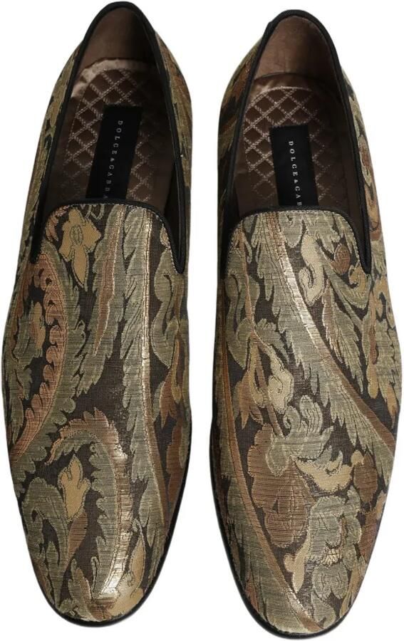 Dolce & Gabbana brocade loafers Goud - Foto 5