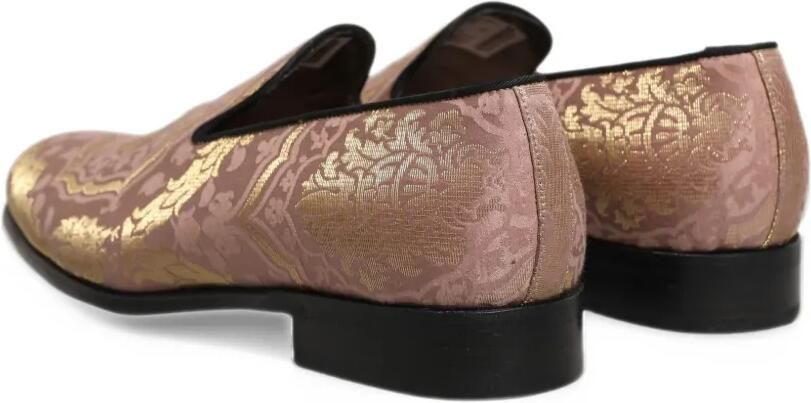 Dolce & Gabbana brocade slip-on loafers Roze - Foto 4