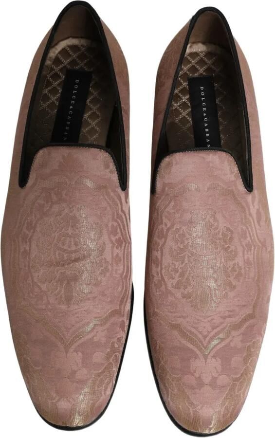 Dolce & Gabbana brocade slip-on loafers Roze - Foto 3