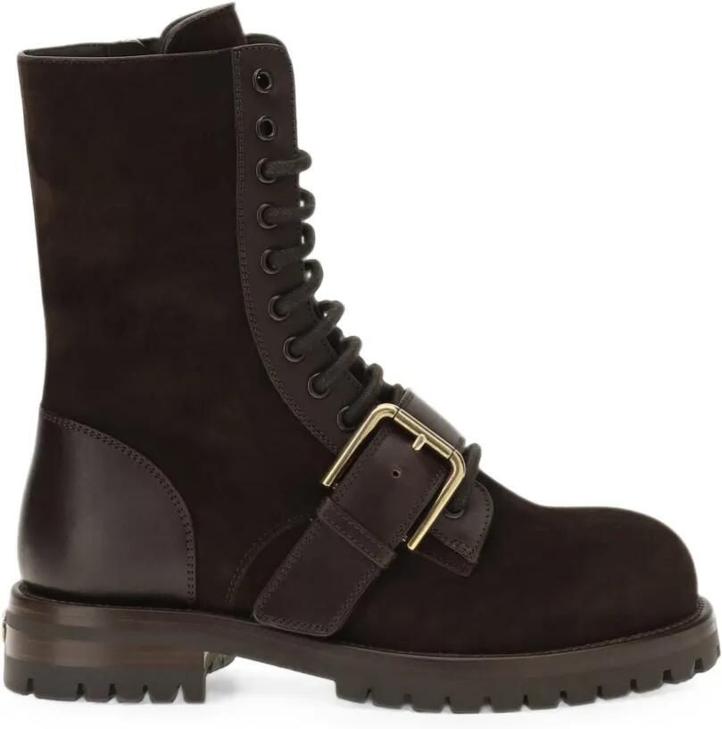 Dolce & Gabbana Veterlaarzen met gesp Bruin - Foto 2