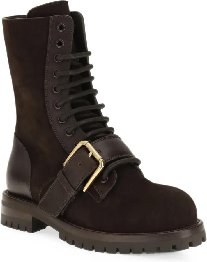 Dolce & Gabbana Veterlaarzen met gesp Bruin - Foto 3