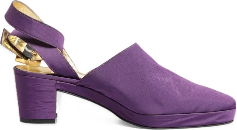 Dolce & Gabbana buckle-fastening platform sandals Paars