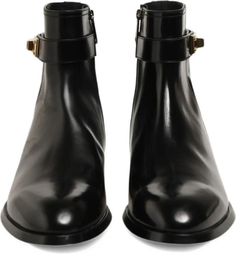 Dolce & Gabbana buckle-strap ankle boots Zwart - Foto 3