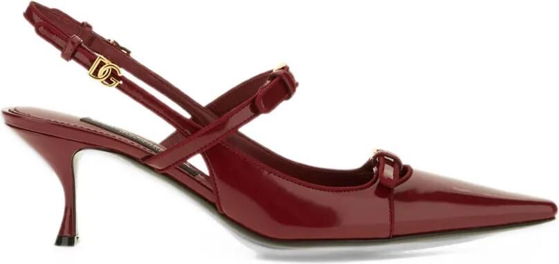 Dolce & Gabbana buckled slingback pumps Rood